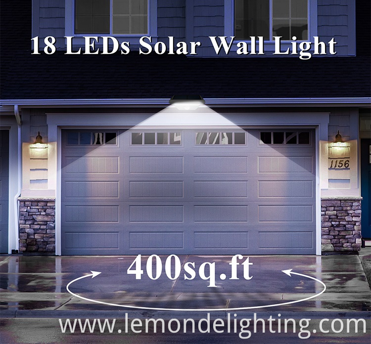 Outdoor LED Solar Wall Light